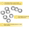 sourcing map 150PCS Internal Tooth Push on Locking Washers M6