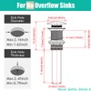 RANDOM Bathroom Vessel Sink Pop Up Drain Stopper Without Overflow