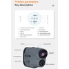 Golf Range Finder with Slope 650M 710Yards 5 Modes ±0.5