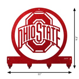 SWEN Products Ohio State Buckeyes Metal Key Chain Hanger - Leash Holder