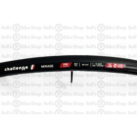 Challenge Mirage Tubular Road Bicycle Tire (Black - 700 X 24)