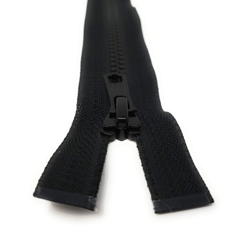 YKK Non-separable plastic zip with zip, black, 22 cm