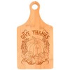 Thanksgiving Party Supplies Give Thanks Fall Pumpkin Paddle Shaped Bamboo