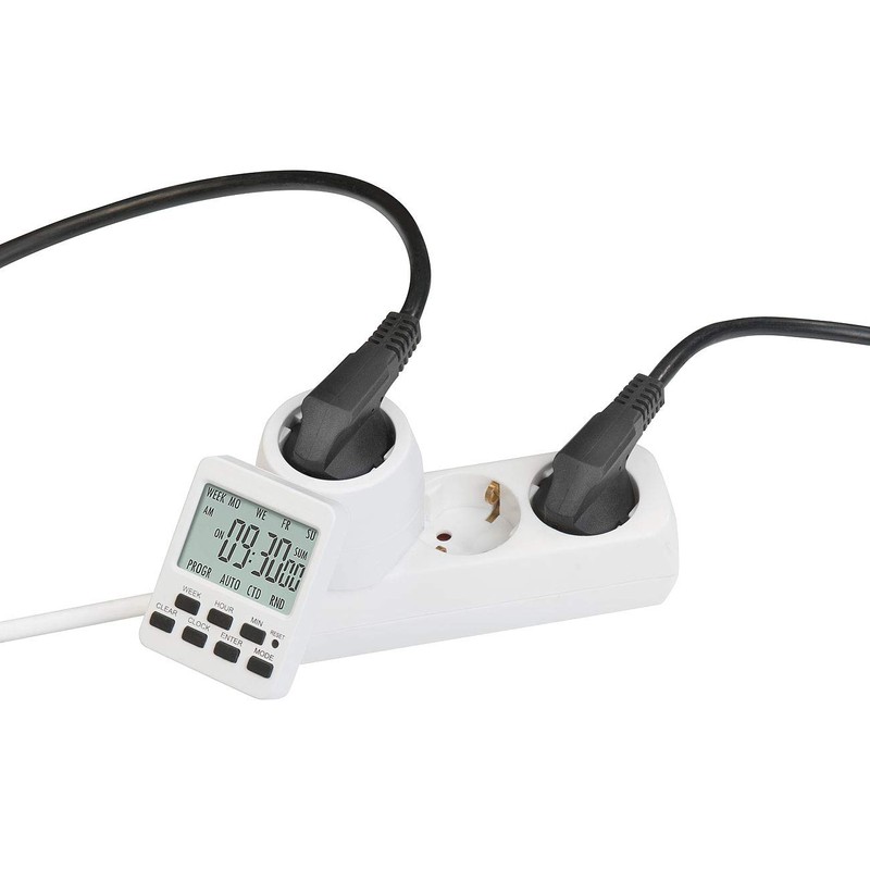 revolt Timer Socket: Digital Timer Switch with 180° Rotating LCD