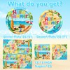 60Pcs Beach Plates and Napkins Set Beach Party Supplies Summer