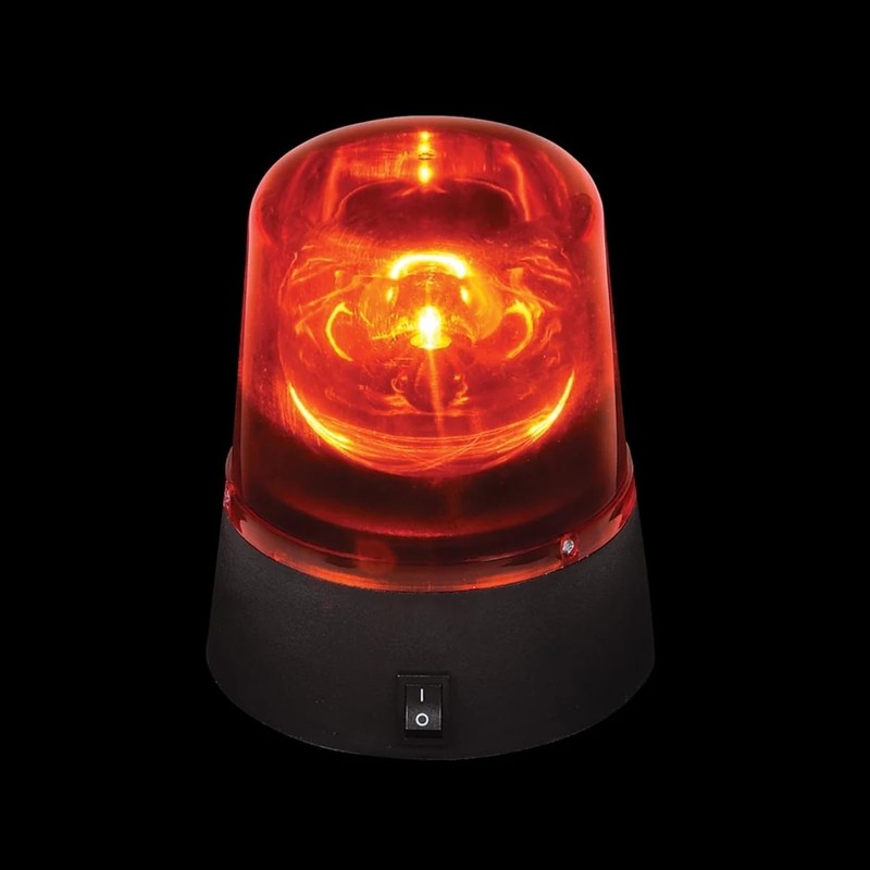 Rhode Island Novelty 4.25" RED POLICE BEACON LIGHT