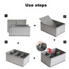VERONLY Cosmetic Storage Bins Makeup Organizer, Adjustable Multifunction Storage Box
