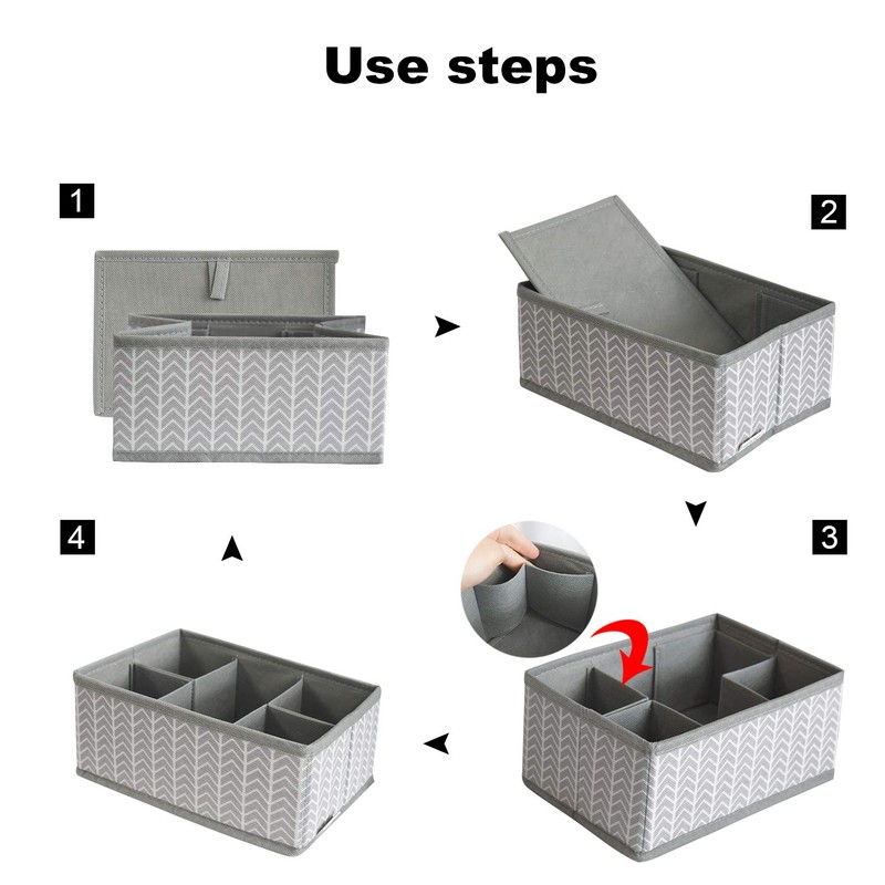 VERONLY Cosmetic Storage Bins Makeup Organizer, Adjustable Multifunction Storage Box