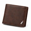 Men’s PU Leather Bifold Wallet for Daily Essentials – Compact