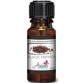 Black Pepper Essential Oil - 100% Pure Blue Diamond Therapeutic Grade By Aviano Botanicals (10 ml)