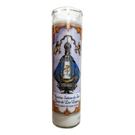 Staci19 Our Lady of San Juan / Virgin of Guadalupe Devotional Candle, 8 Inch, Unscented, All Season, Religious Occasion