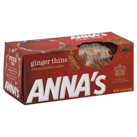Ginger Thins Cookies - 5.25oz by Anna (Pack of 3)