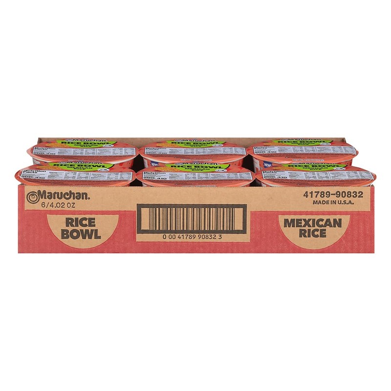 Maruchan Microwavable Mexican Rice Bowl, Instant Spanish Rice, 4.2 Oz,