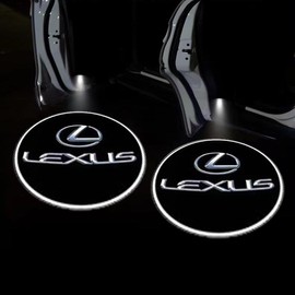 KLIFE LIMITED 2Pcs LED Car Door Welcome Light HD Projector Lamp Accessories For Honda Civic Fit Accord City Vezel CR-V S660 Odyssey HR-V:_LEXUS