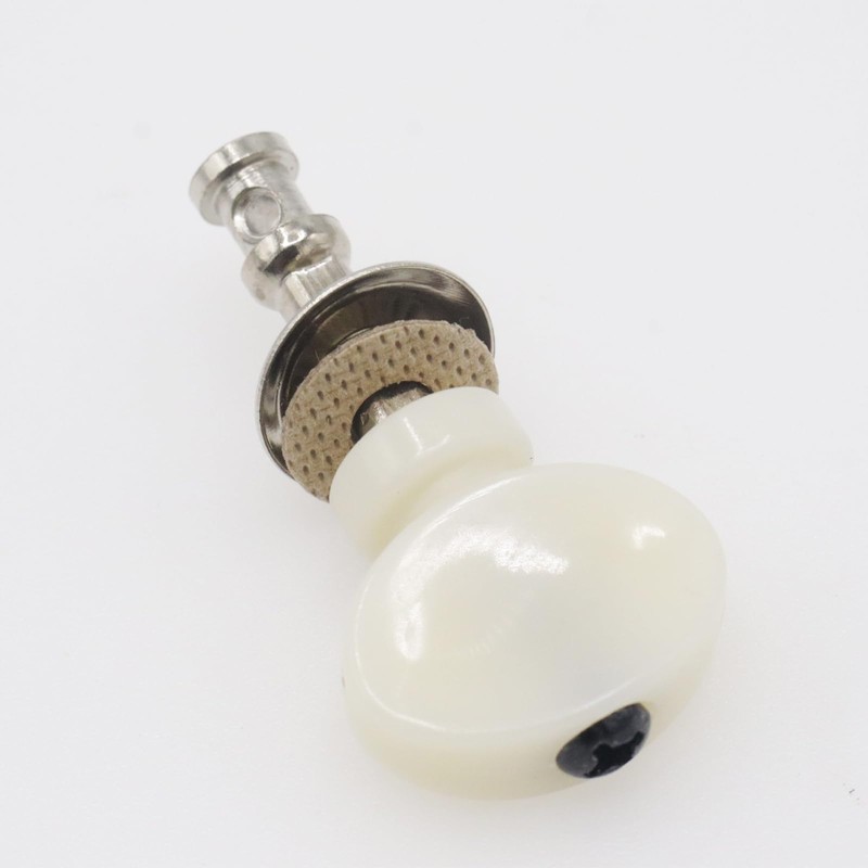 CashBeat 4Pcs White Ukulele Tuning Pegs, Metal Pin Machine Heads