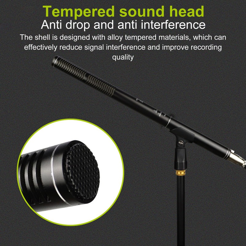 XLR Shotgun Condenser Microphone Professional Cardioid Mini Shotgun Condenser Mic