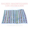 Productos comerciales Balines Con Parche Auriculoterapia 100 Piezas Con Figuras