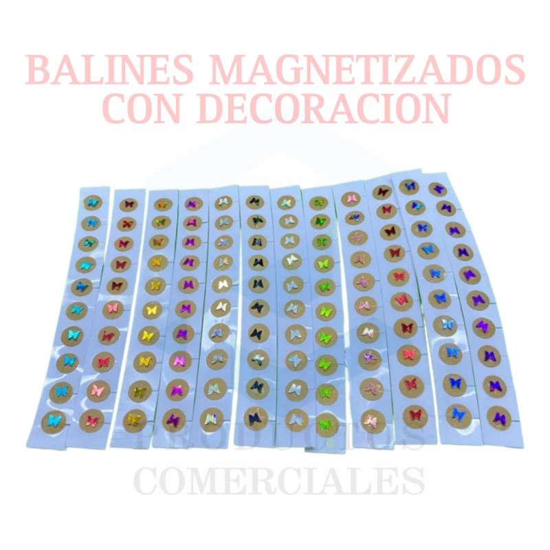 Productos comerciales Balines Con Parche Auriculoterapia 100 Piezas Con Figuras