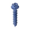IMScrews 1/4" x 1-1/4" Masonry Anchor Screws, Short Hex Slotted
