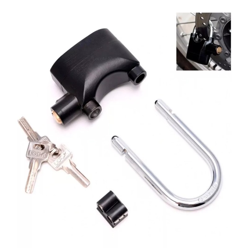 Alarm Lock Candado Alarma Seguridad Moto Bicicleta 110db Antirobo Canda