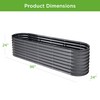 Best Choice Products 8x2x2ft Metal Raised Garden Bed, Oval Outdoor