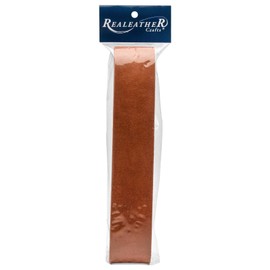 Realeather Crafts SS15042-02 Leather Strip, 1.5 by 42-Inch, Medium Brown