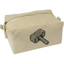 'Viking Hammer of Thor' Canvas Wash Bag/Makeup Case (CS00038898)