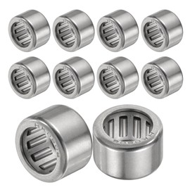 sourcing map 10 Pcs HK0808 Needle Roller Bearings One Way Bearing 8x12x8mm, Temperature Resistant Steel Bearing