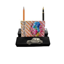 Hill Super Imp ref91 car on a BLACK desk office tidy stores business cards pens pencil holder paper weight