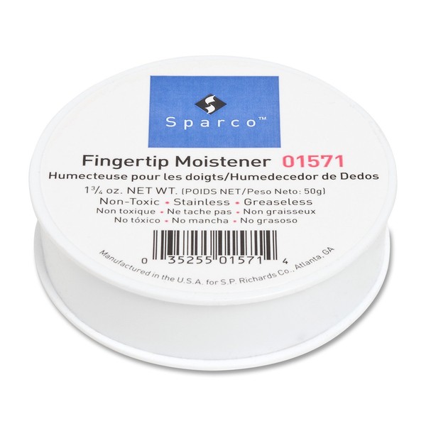S.P. Richards Company Sortkwik Fingertip Moistener, Nonskid Back, 1-3/4 oz.