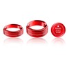 SENSHINE Cubierta de perilla de volumen para Ford Mustang Mach E Accesorios 2024 2023 2022 2021 Cubierta de la perilla del interruptor de cambio de marchas, cubierta del botón de arranque del motor,