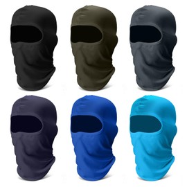 Fivali 6 Pack Balaclava Ski Face Mask: Cooling Neck Gaiter Full Head Mask for Men Women