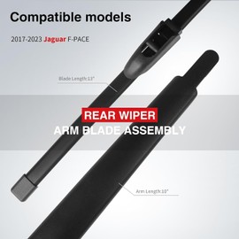 OTUAYAUTO Replacement for Jaguar F-PACE 2017-2023 Rear Windshield Wiper Arm Blade Set OE Factory Style Accessories