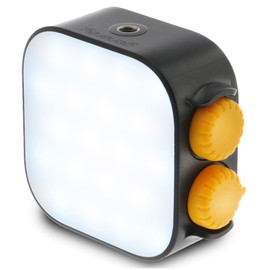 GENARAY Rechargeable RGB Video Light | 360° Full Color Photography Lighting | 2000mAh Li-ion Battery | CCT & HSI Modes | LED Lights Control Knobs | 2500-9900K CCT Range | 1/4-20 Mount Socket(Black)