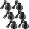Tuanse 6 Pcs Polished Metal Desktop Lamp E26 E27 Screw
