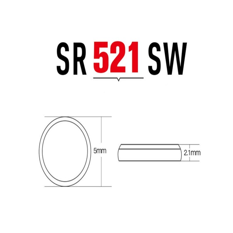 SKOANBE 10PCS SR521SW AG0 LR521 379 1.5v Button Coin Cell