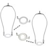ECUDIS 2 Pcs Uno Lamp Harp Saddle Adapter Converter for