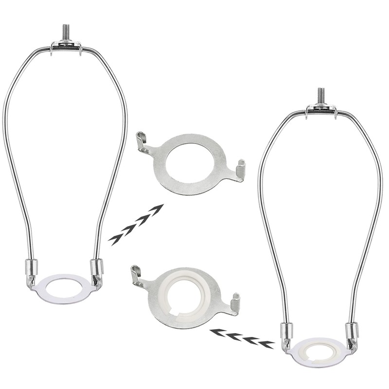 ECUDIS 2 Pcs Uno Lamp Harp Saddle Adapter Converter for