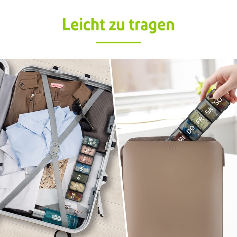 Opret Tablettenbox 7 Tage, Opret Pillendose 7 Tage Tablettendose Tabletten