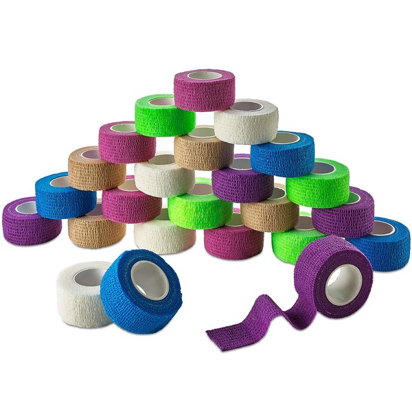 MEDca Self Adherent Cohesive Wrap Bandages 1 Inch X 5