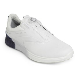 ECCO Men's S- THREE BOA GORE-TEX WATERPROOF, WHITE/BLUE DEPTHS/BRIGHT WHITE, 12-12.5