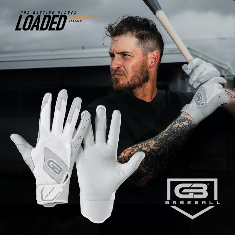 Grip Boost Loaded Baseball Batting Gloves with Boost Plus Leather