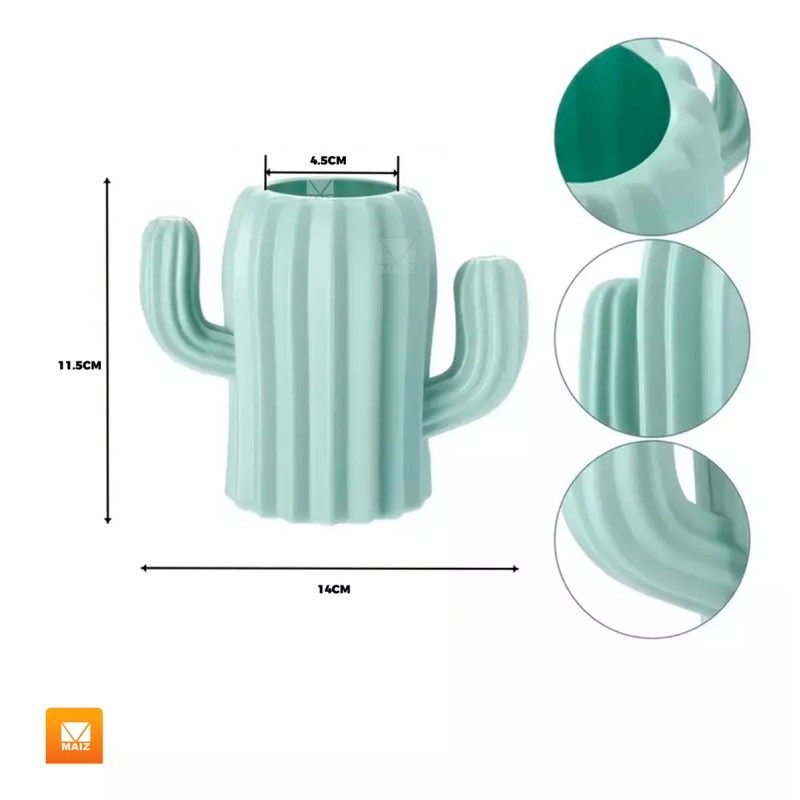 Maíz Organizador Brochas Porta Lapices Escritorio Cactus Kawaii