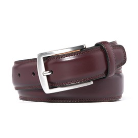 Fabio Valenti Leather Belt for Men(40, Wine Red)