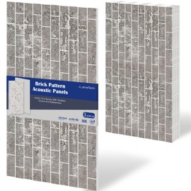 JaneTech 3-Pack Acoustic Wall Panels Sound Absorbing Panels, 48" X 24" X 0.4" Decorative Acoustic Panels, Sound Absorbing Wall Art with Nano Glue for Recording and Home Studio, Office,Conference