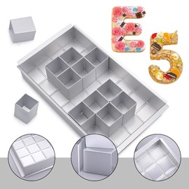 Aluminium Cake Mould, Numbers, Rectangular, 31 x 18 x 5 cm