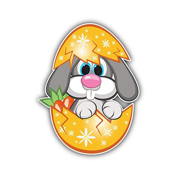 Easter Funny Rabbit Window Truck Car Bumper Sticker Decal 4"