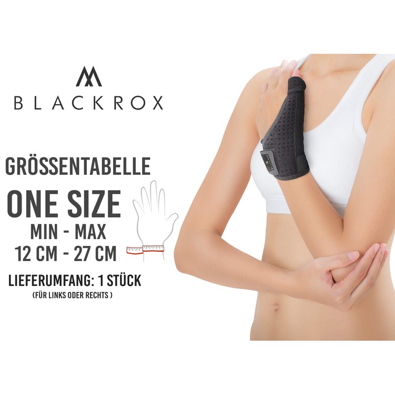 BLACKROX Pollexa V1 Thumb Support for Right & Left Osteoarthritis