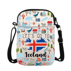 New Iceland Trip Umhängetasche New Island Urlaub Reise Journal Messenger Bag Souvenir Geschenk, Island Cb, 15*21*2cm