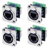4 Pack Neutrik NE8FDP Ethercon RJ45 Cat 5 Pass/Feed Through
